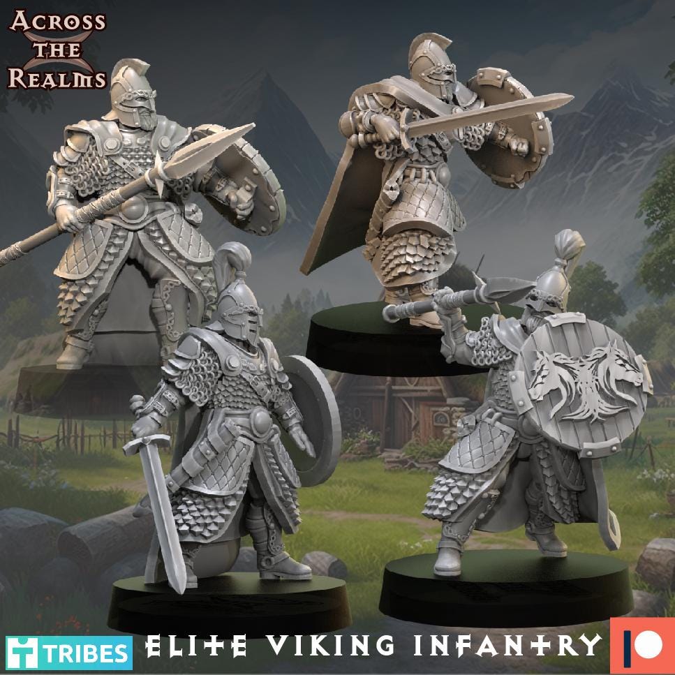 Elite Viking Soldier Miniatures | Across the Realms