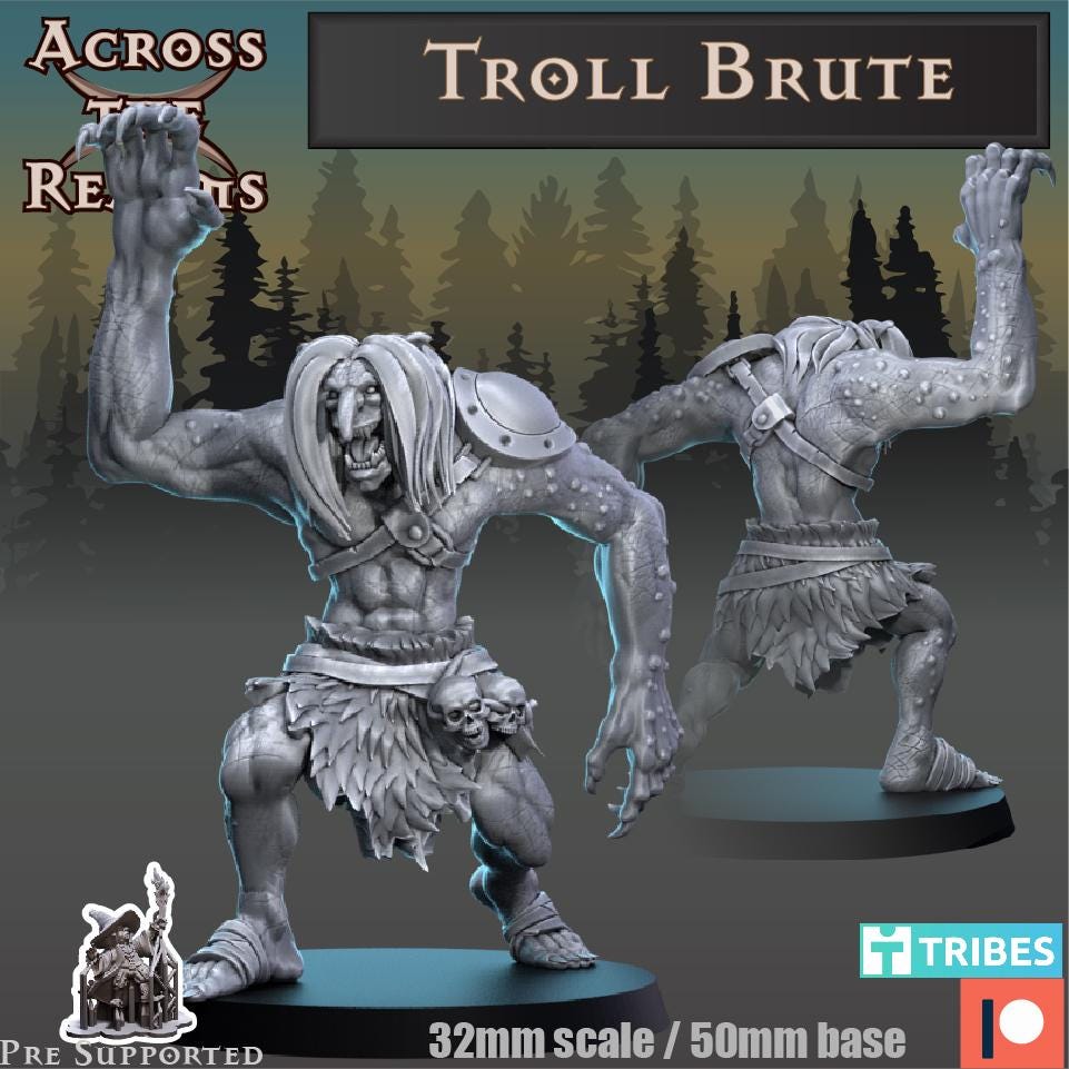 Troll Brute Miniature | Across the Realms