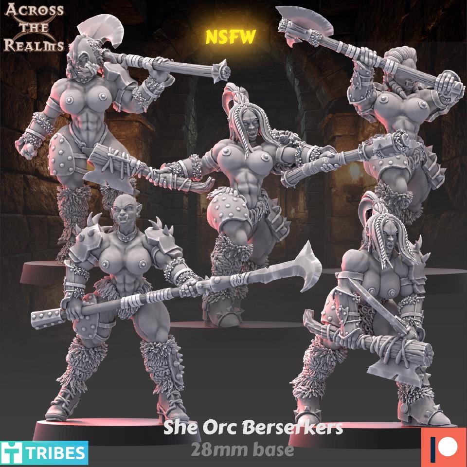 She Orc Berserker Squad | Across the Realms