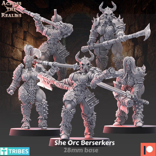 She Orc Berserker Squad | Across the Realms