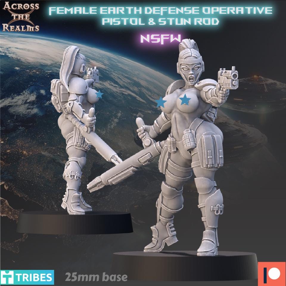Female Earth Defense Operative | Across the Realms