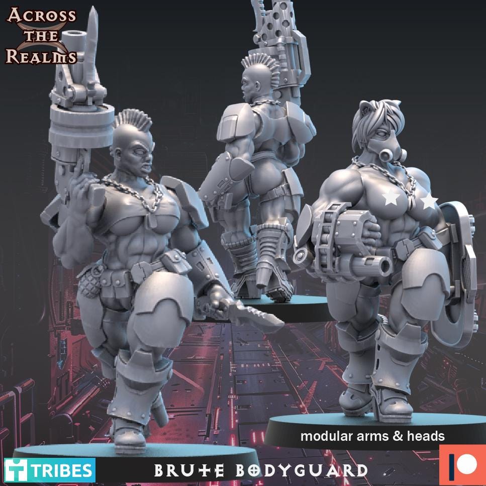 Brute Bodyguard Miniature | Across the Realms