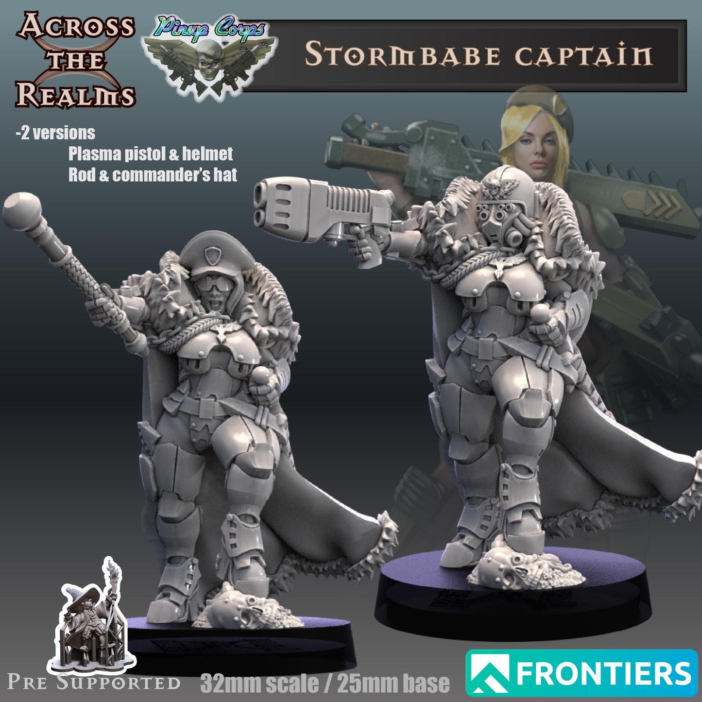 Stormbabe Captain Miniature | Across the Realms