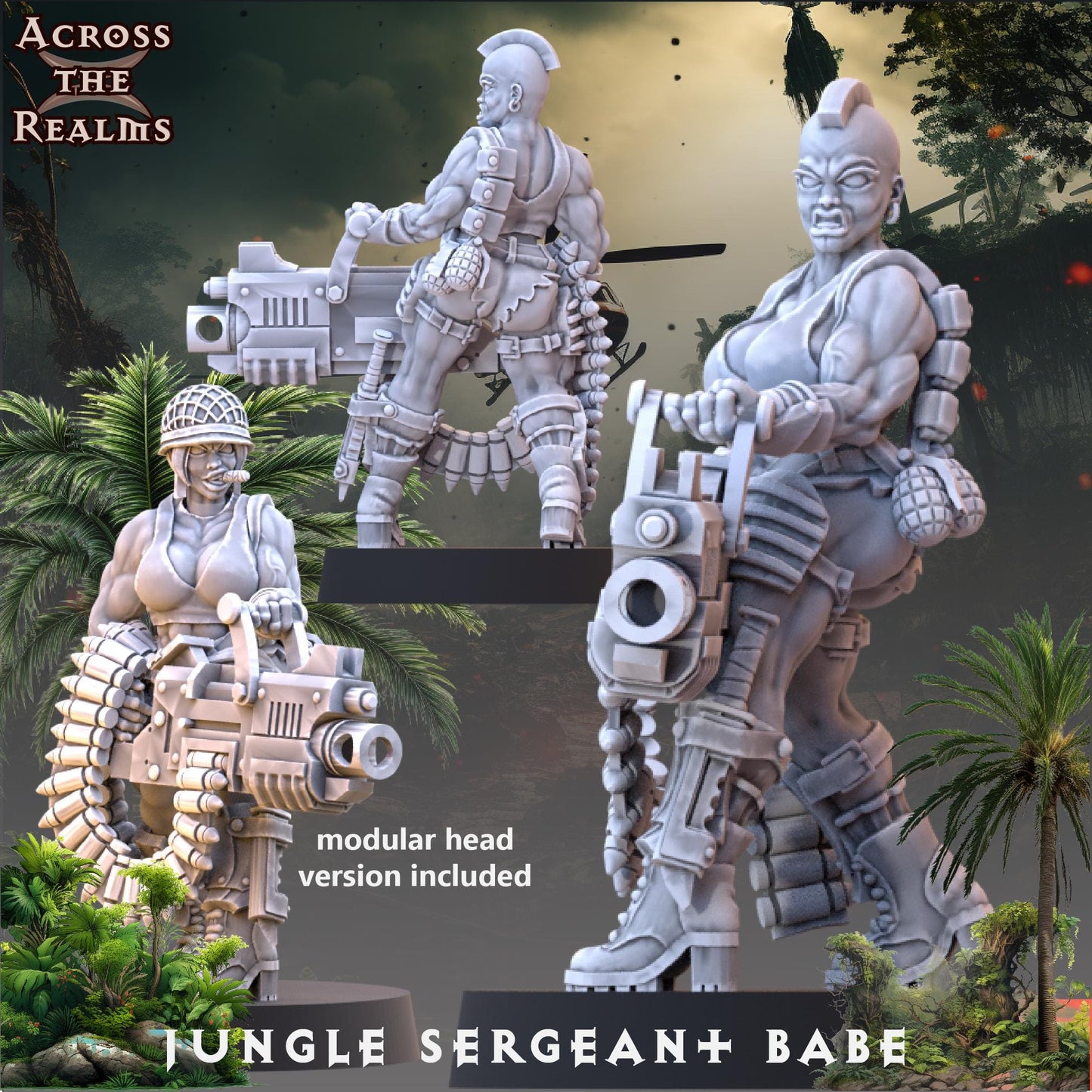 Jungle Sargeant Miniature | Across the Realms