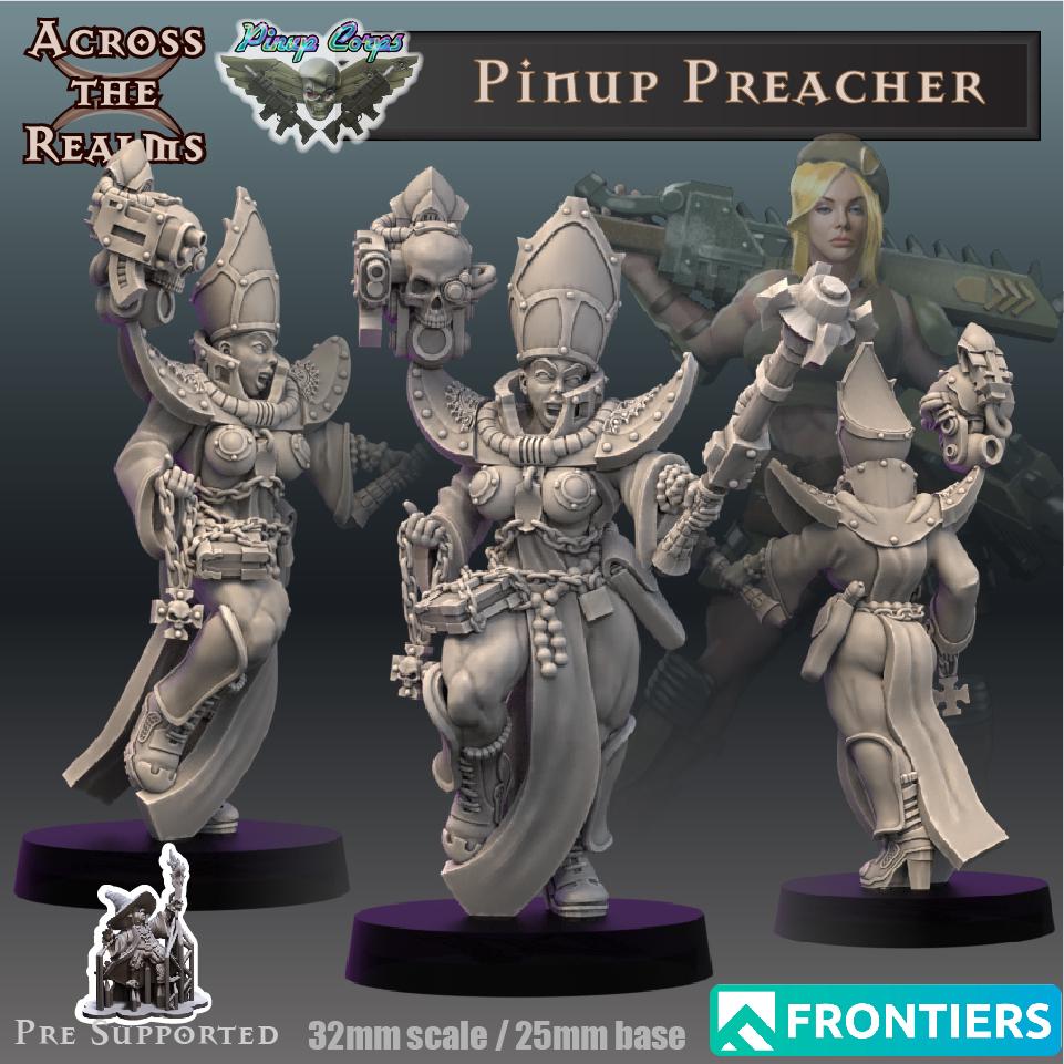 Pinup Preacher Miniature | Across the Realms