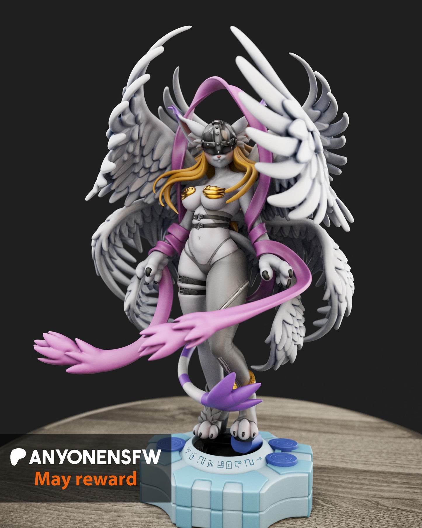 Angel Furry Girl Model Kit | 3D Resin Printed Figurine | Anyone