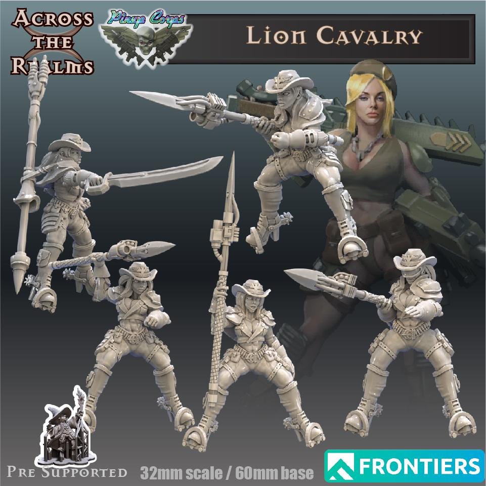 Lion Cavalry Miniatures | Across the Realms