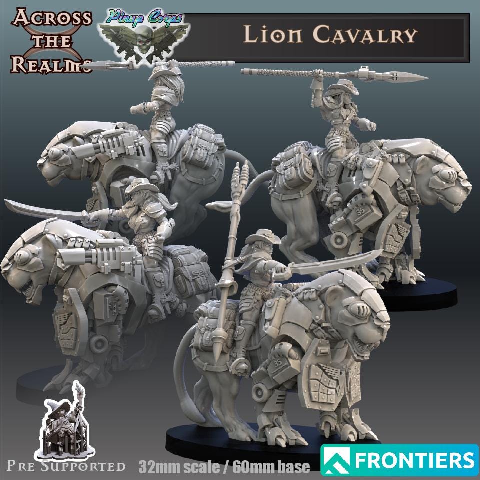 Lion Cavalry Miniatures | Across the Realms