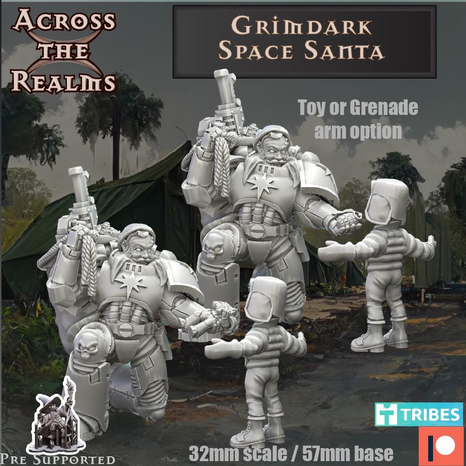 Space Santa Miniature | Across the Realms