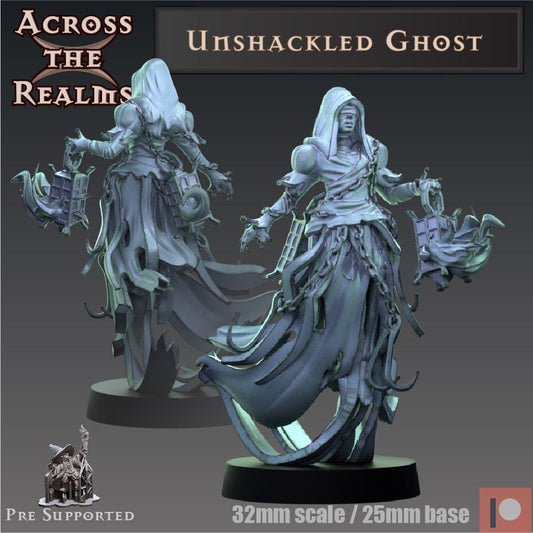 Unshackled Ghost Miniature | Across the Realms