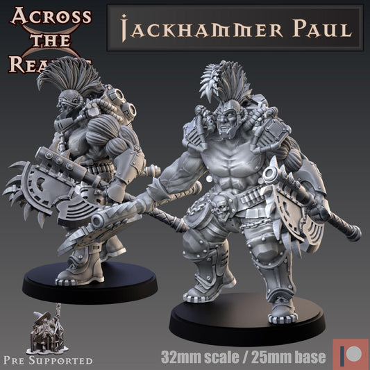 Jackhammer Paul Miniature | Across the Realms