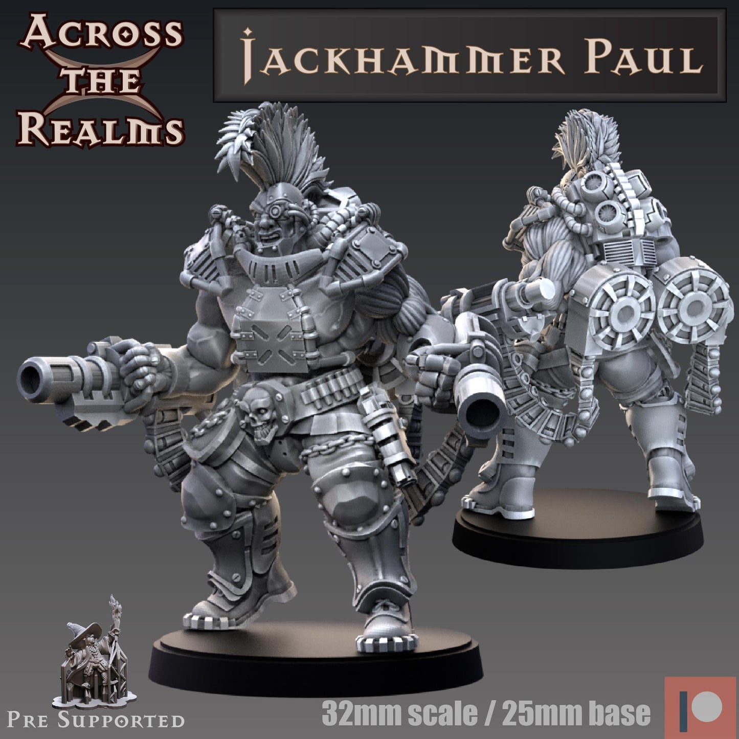 Jackhammer Paul Miniature | Across the Realms