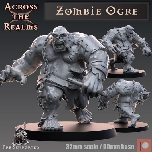 Zombie Ogre Miniature | Across the Realms