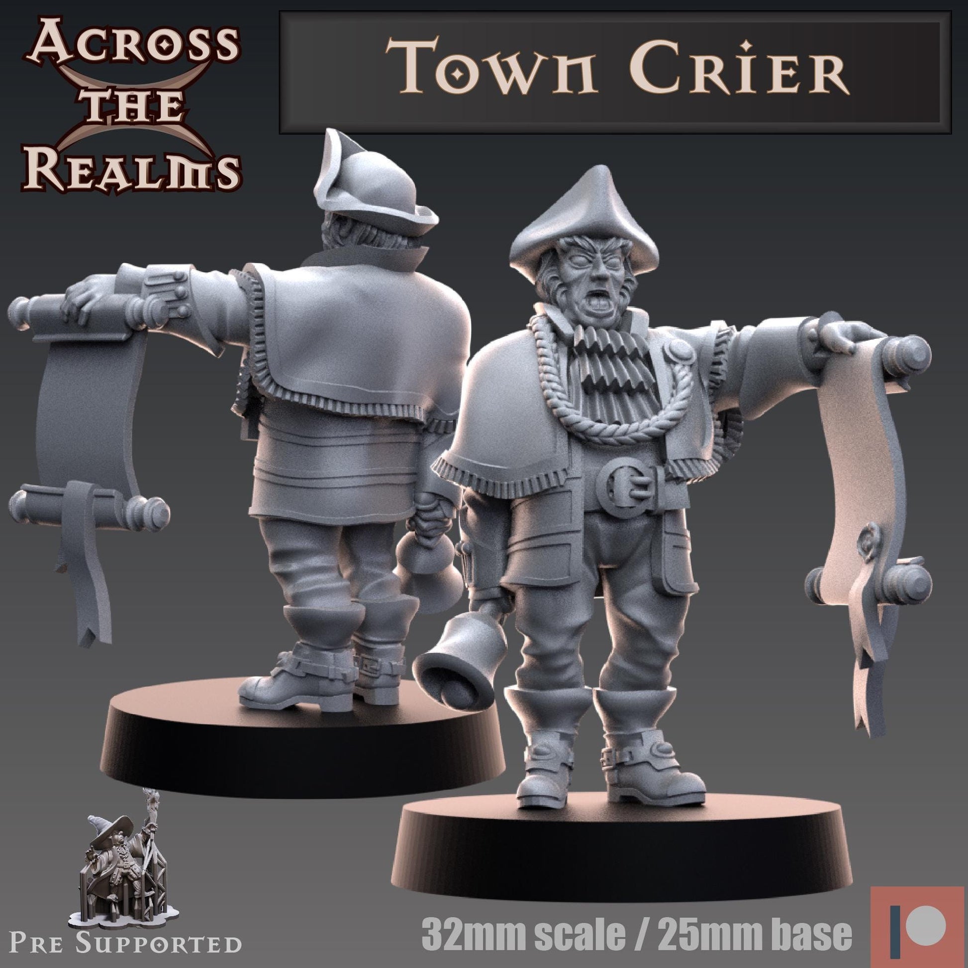 Town Crier Miniature | Across the Realms