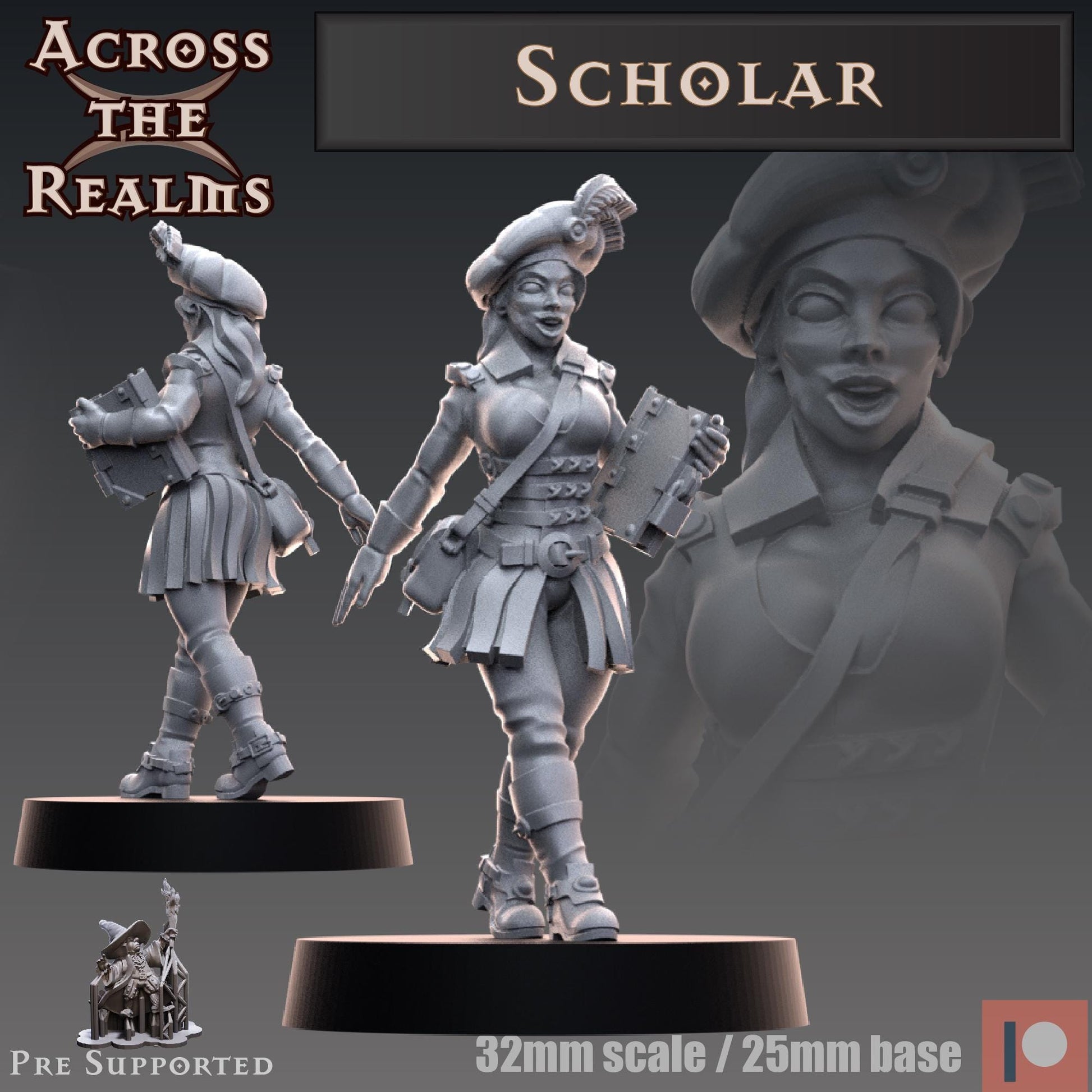 Scholar Miniature | Across the Realms