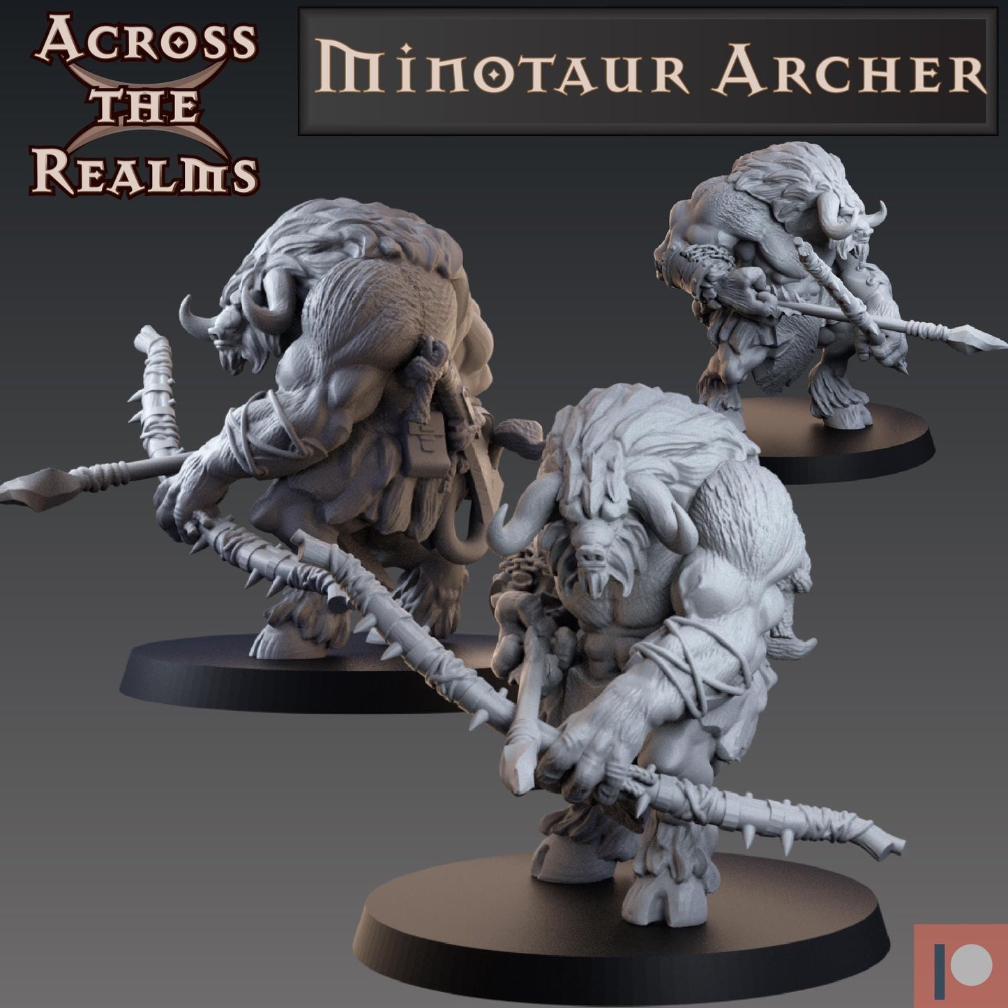 Minotaur Archer Miniature | Across the Realms
