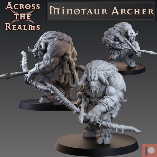 Minotaur Archer Miniature | Across the Realms