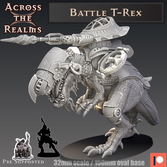 Battle T. Rex Miniature | Across the Realms