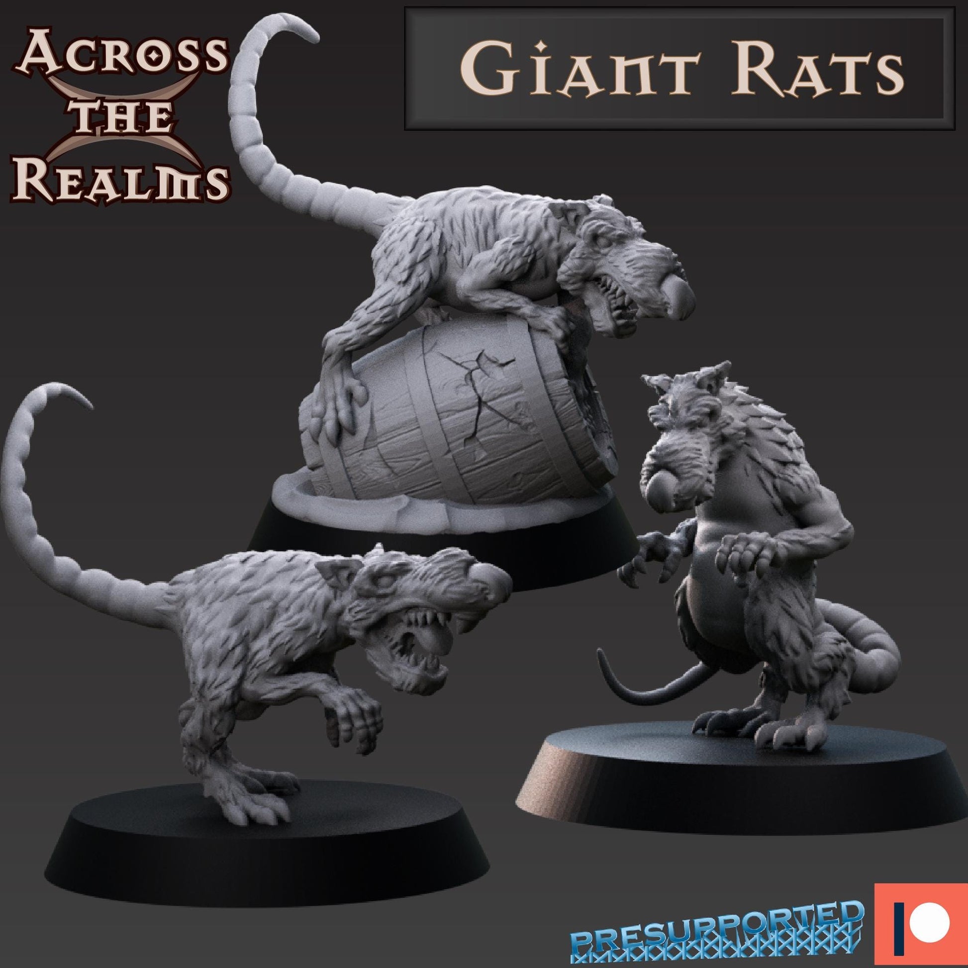 Giant Rat Miniatures | Across the Realms