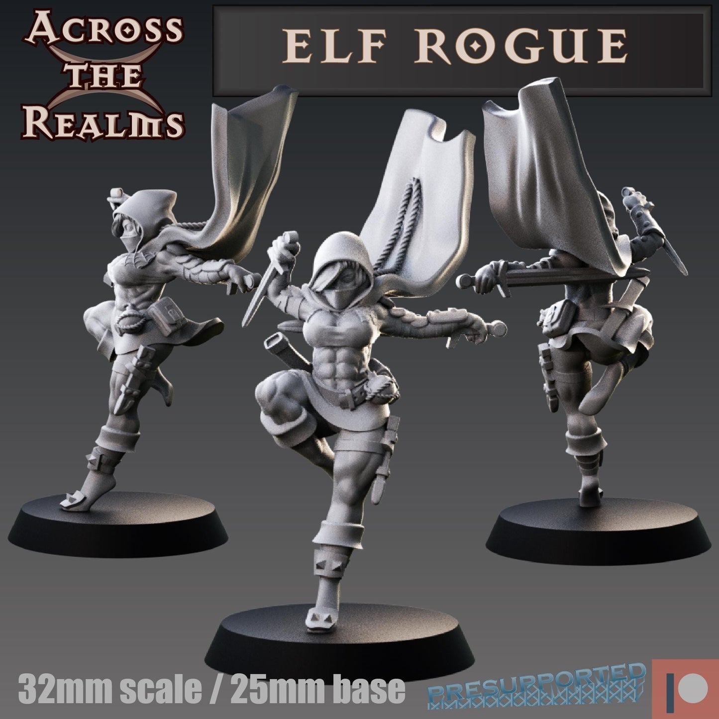 Elf Rogue Miniature | Across the Realms