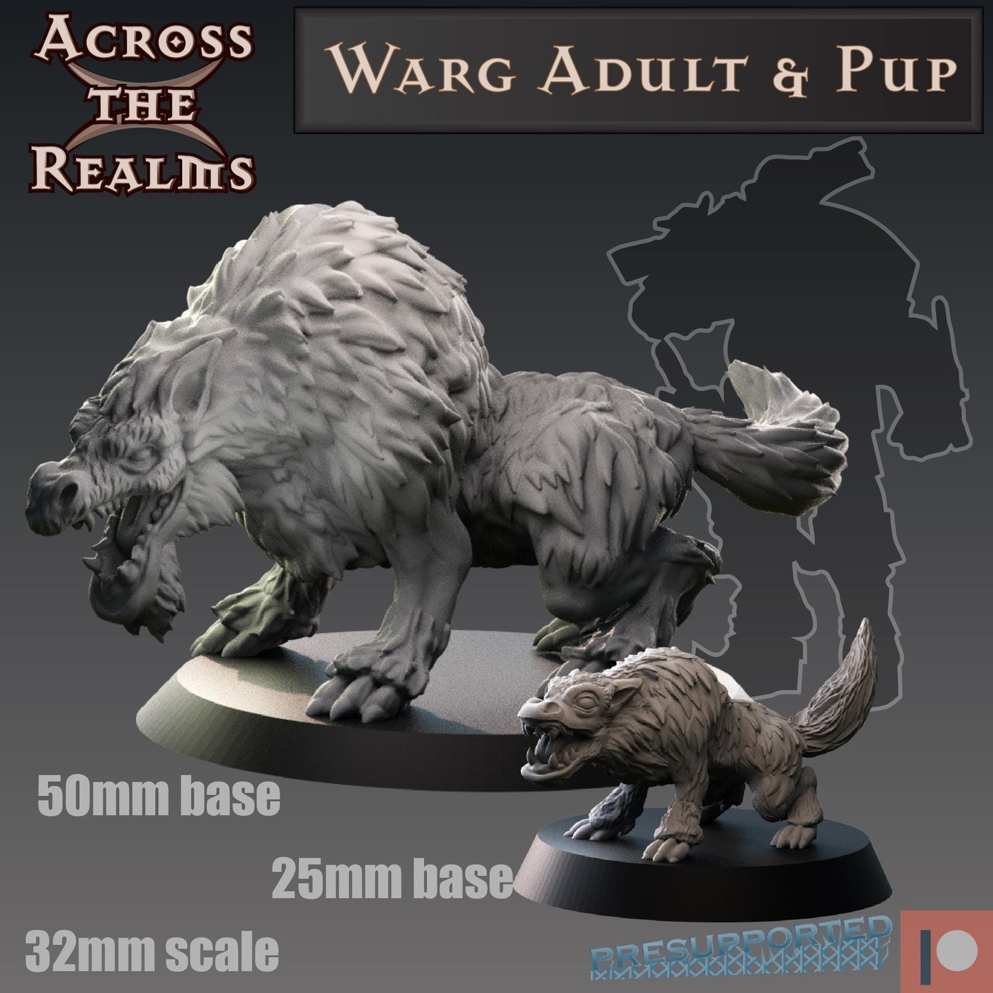 Ward Adult & Pup Miniature | Across the Realms