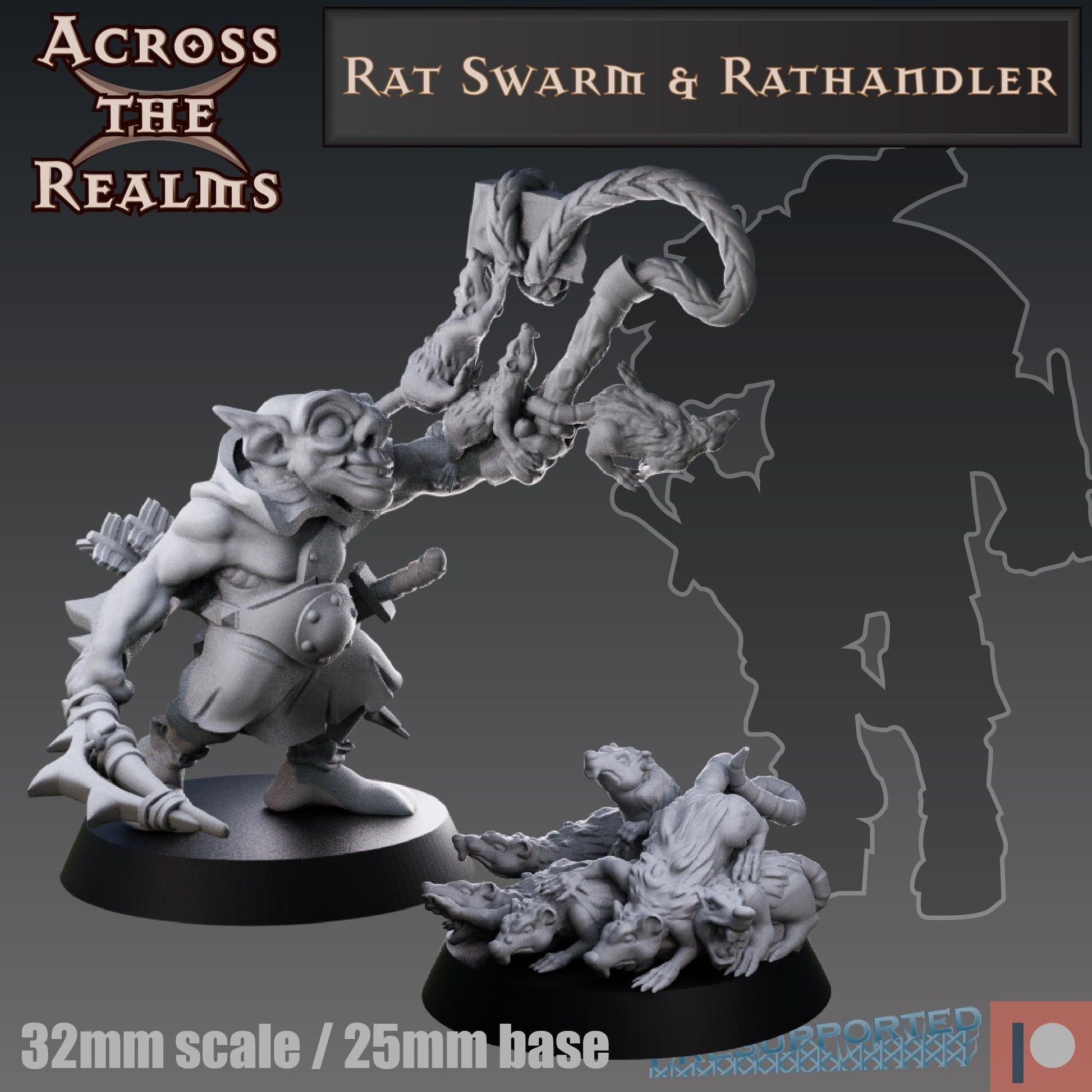 Rat Swarm & Rat Handler Miniature | Across the Realms