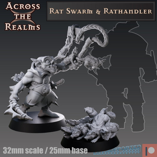 Rat Swarm & Rat Handler Miniature | Across the Realms