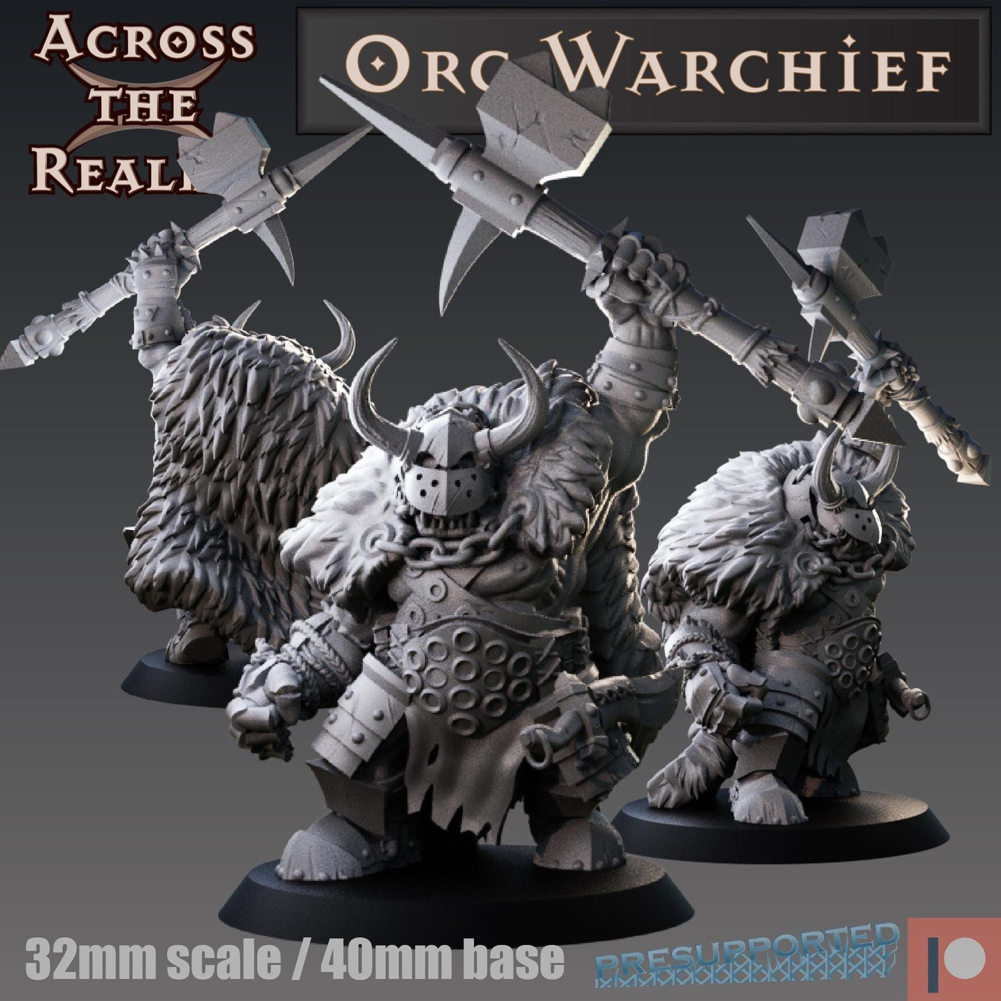 Orc Warchief Miniature | Across the Realms