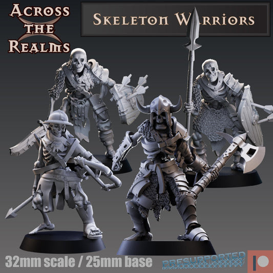 Skeleton Warrior Miniatures | Across the Realms
