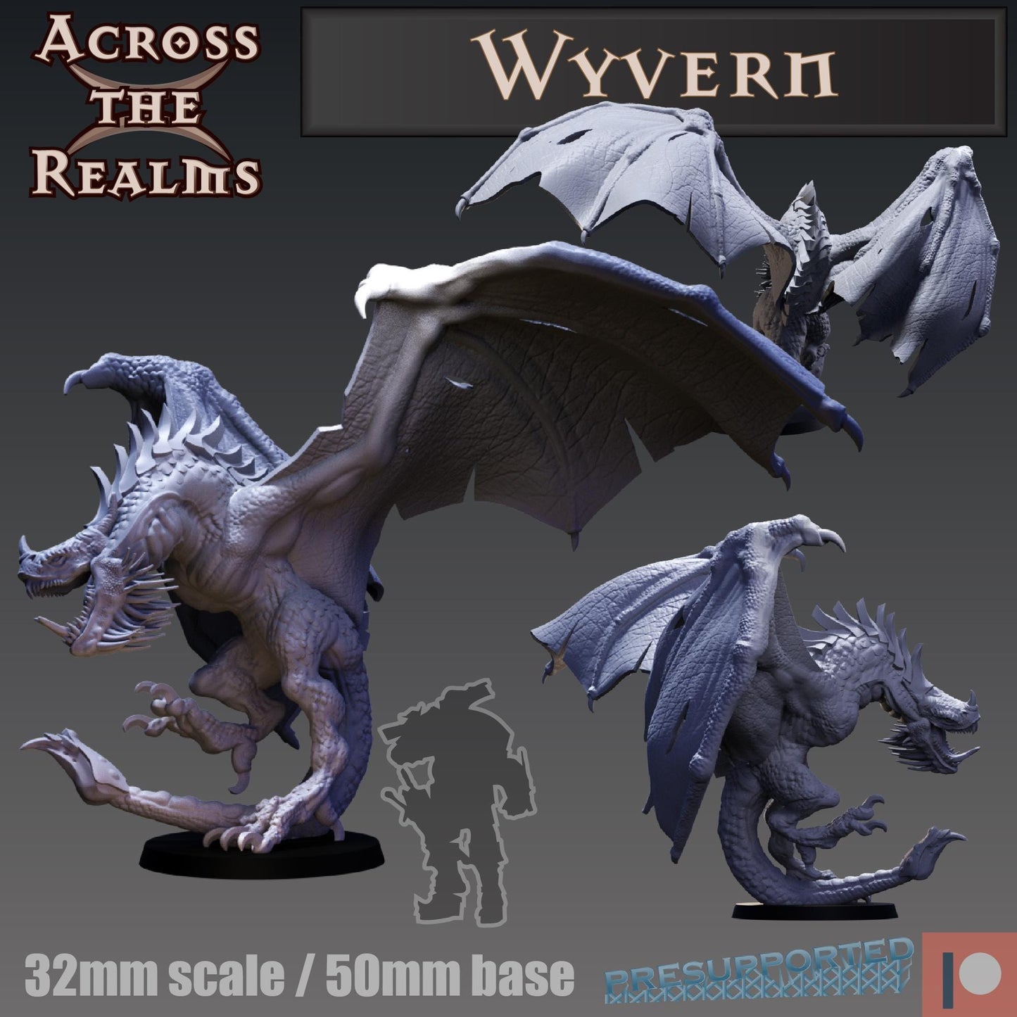 Wyvern Miniature | Across the Realms