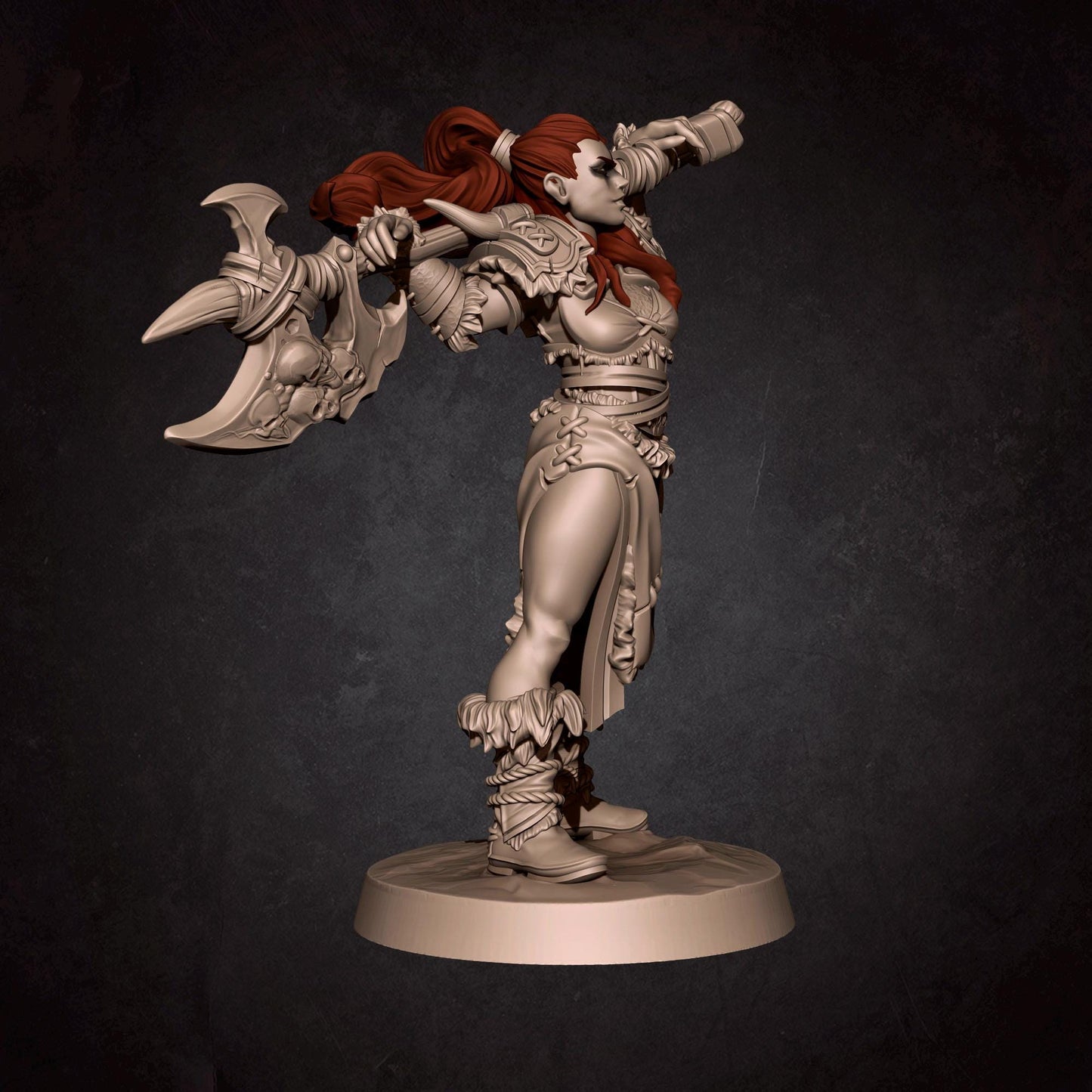 Iyra the Barbarian Miniature | Bite the Bullet