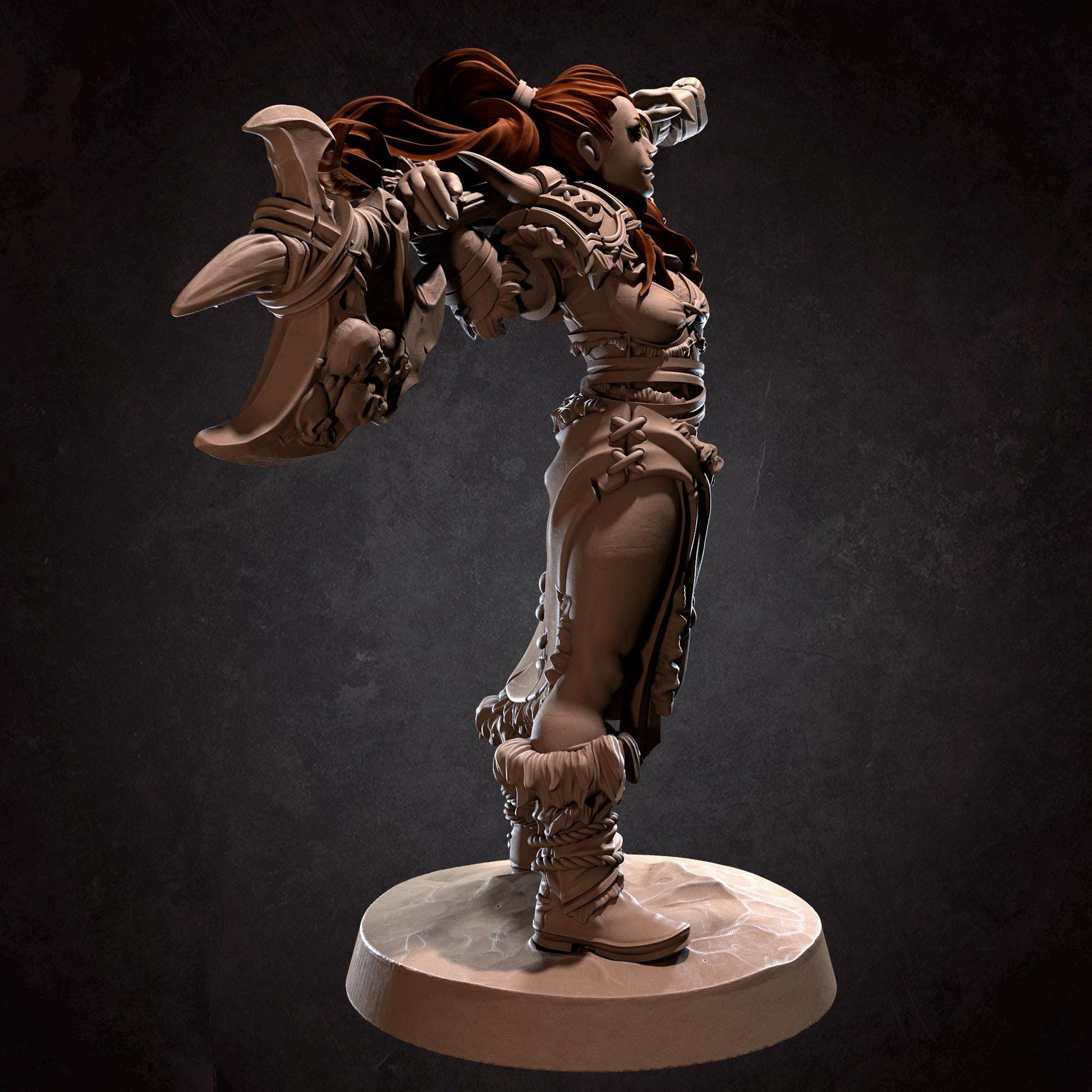 Iyra the Barbarian Miniature | Bite the Bullet