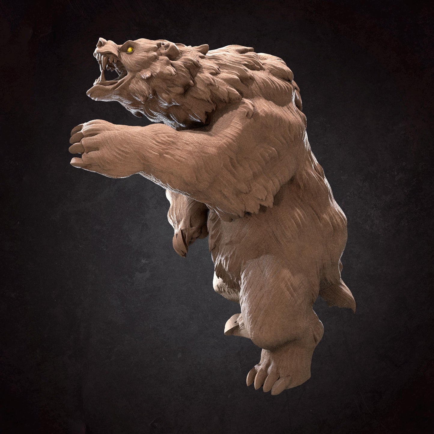 Minotaur Hunter & Bear Miniature | Bite the Bullet