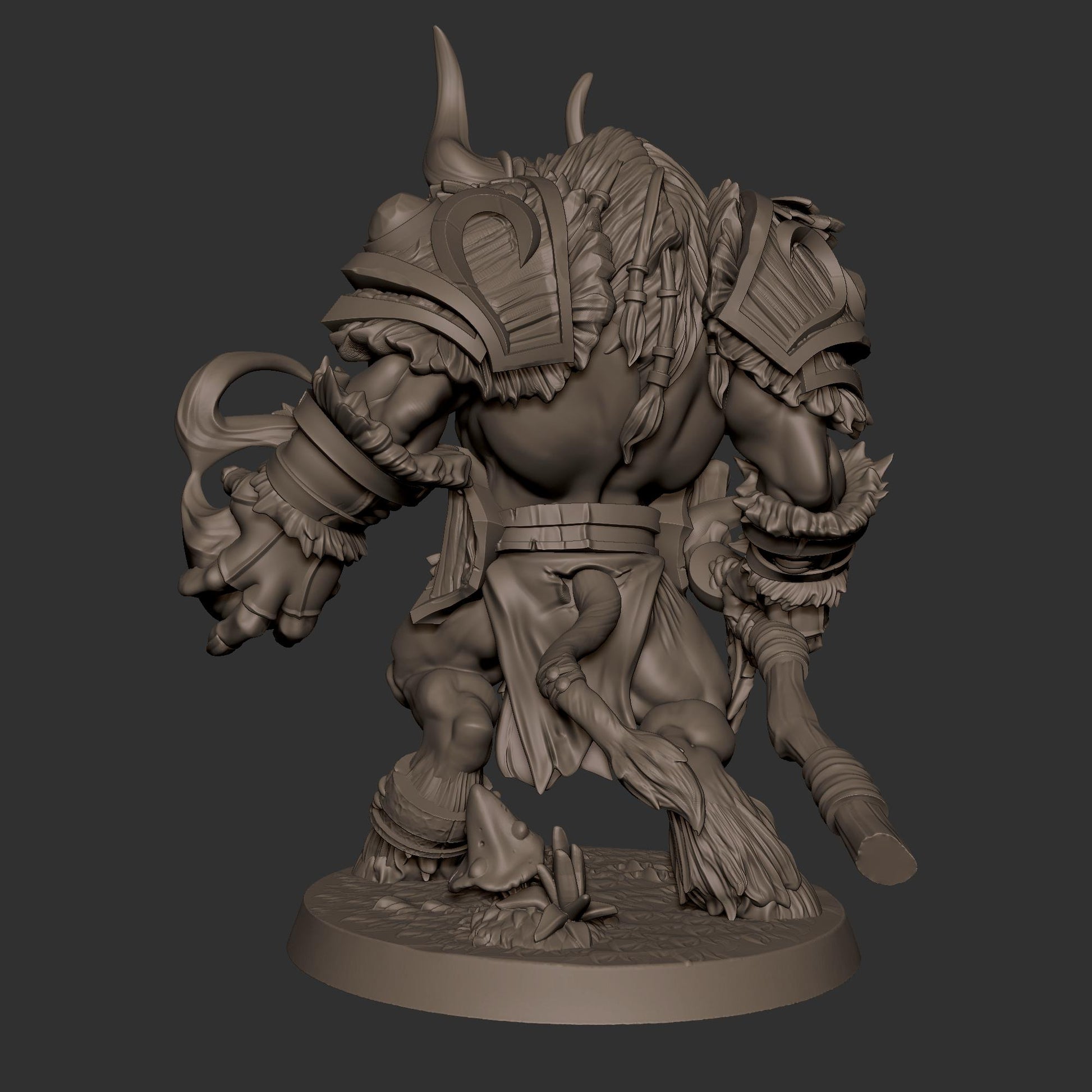 Minotaur Druid Miniature | Bite the Bullet