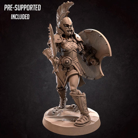 Adara the Spartan Miniature | Bite the Bullet