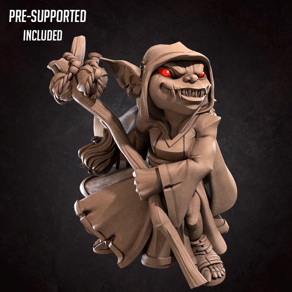 Goblin Wizard Miniature | Bite the Bullet
