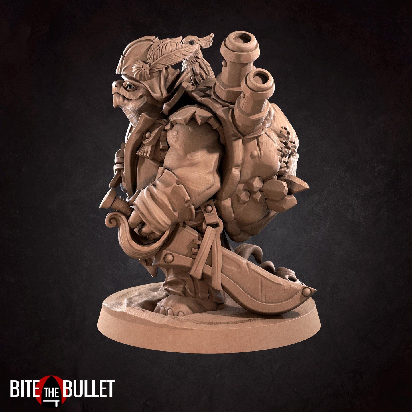 Tortle Pirate Miniature | Bite the Bullet
