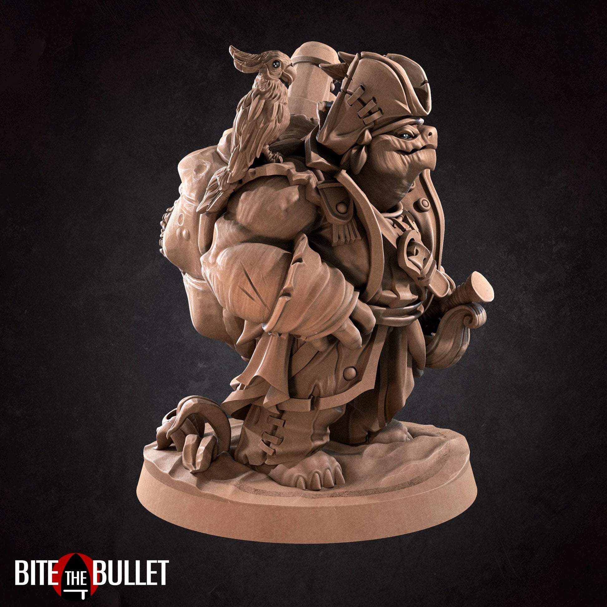 Tortle Pirate Miniature | Bite the Bullet