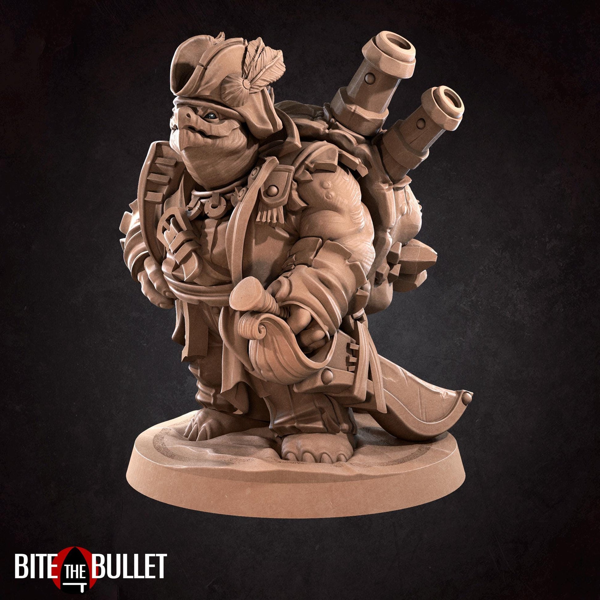 Tortle Pirate Miniature | Bite the Bullet