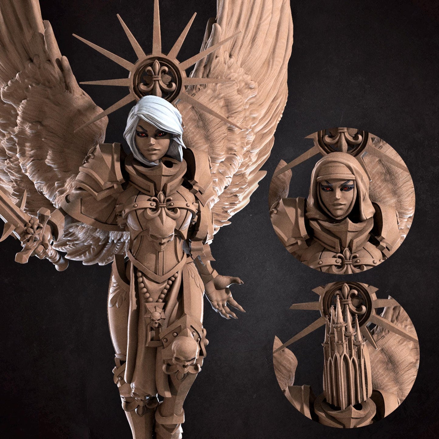 War Sister Soledad, the Lightbringer Miniature | Bite the Bullet