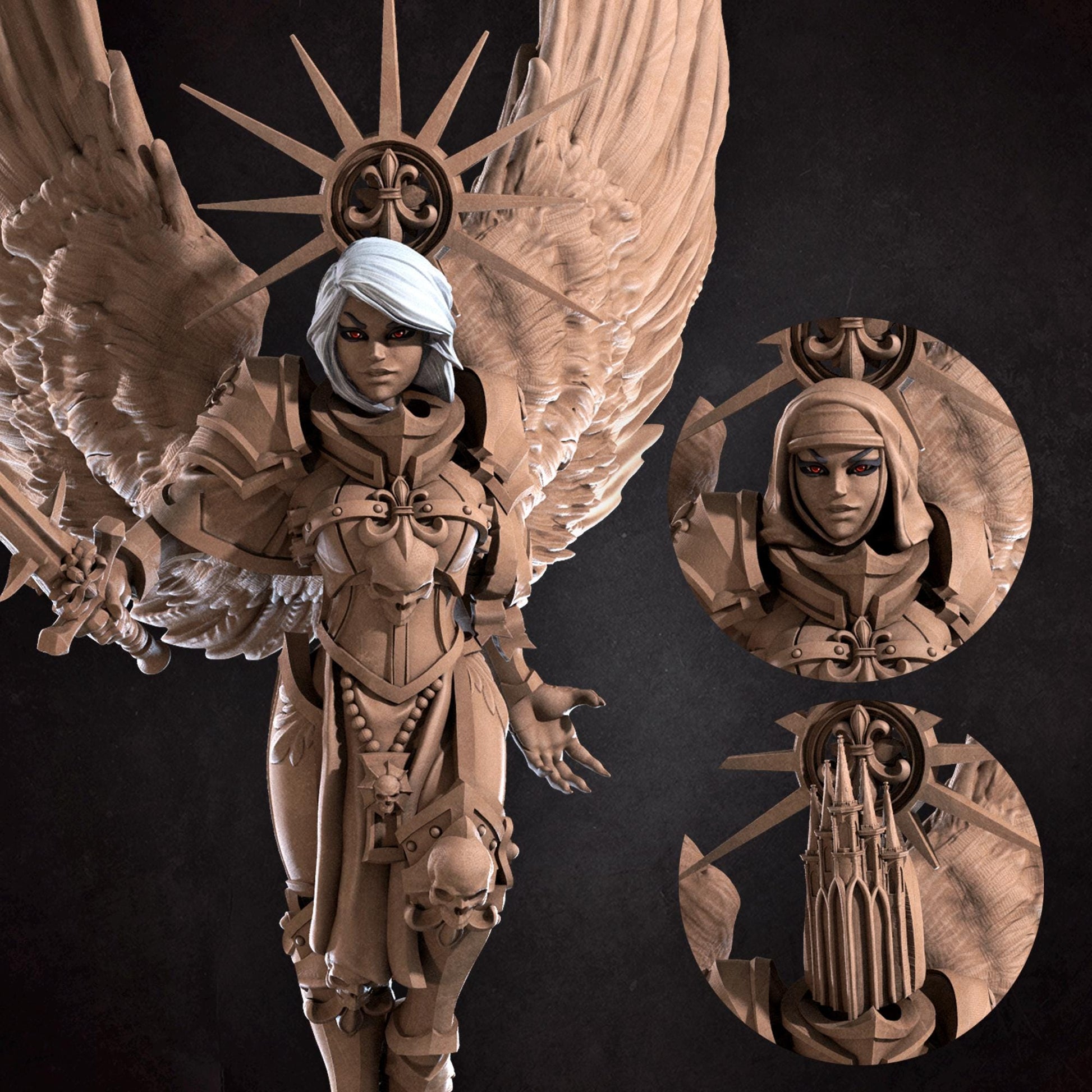 War Sister Soledad, the Lightbringer Miniature | Bite the Bullet