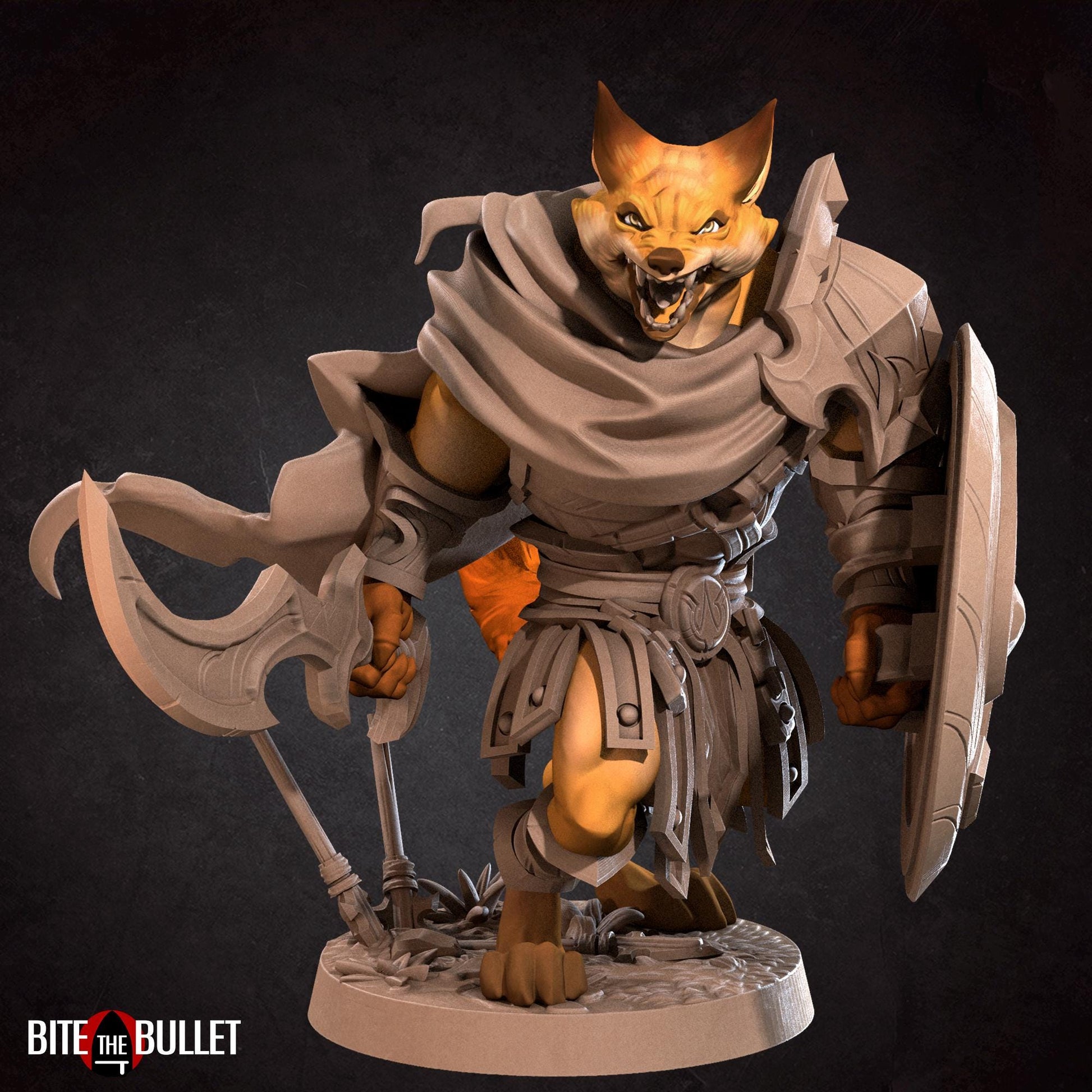 Foxfolk Warrior Miniature | Bite the Bullet