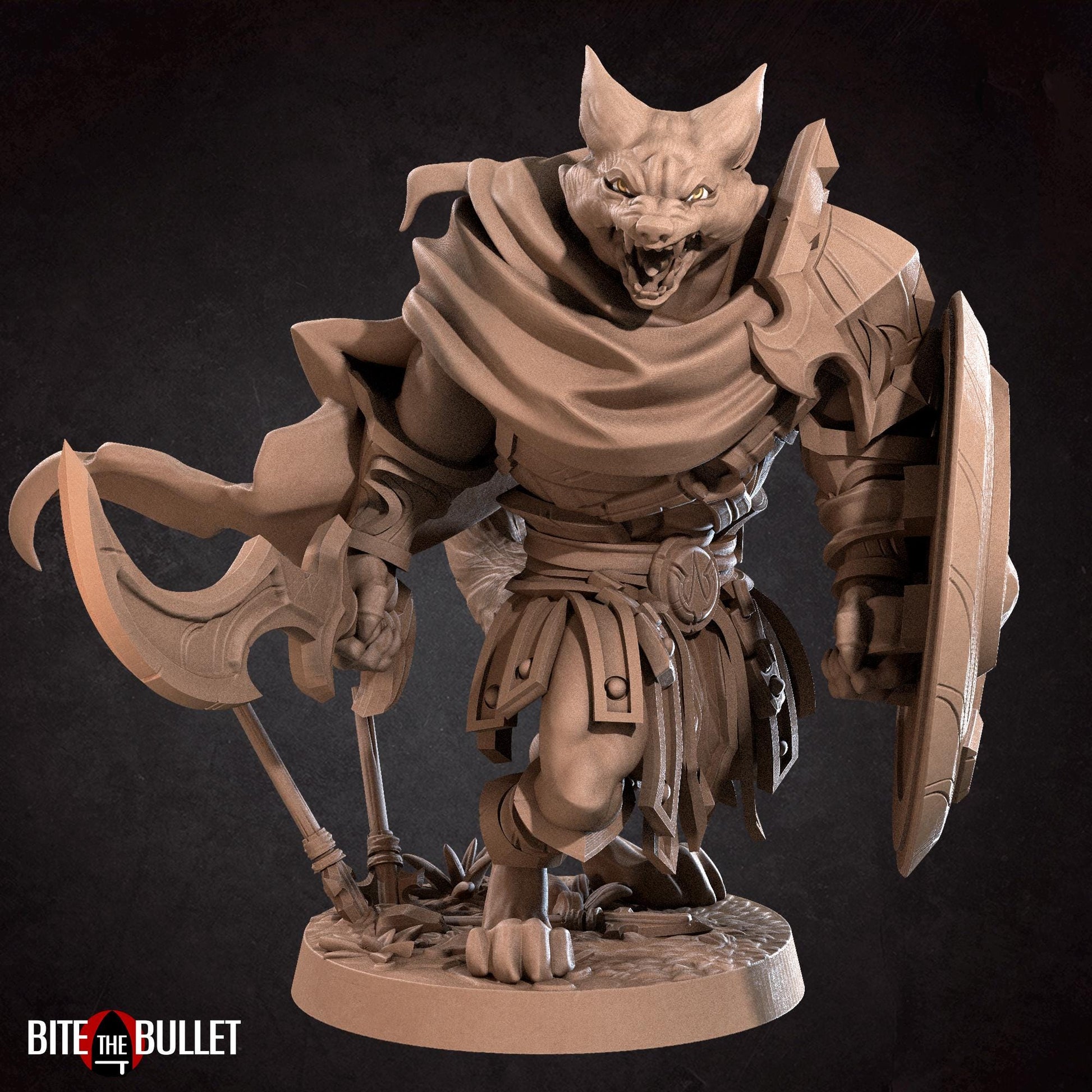 Foxfolk Warrior Miniature | Bite the Bullet