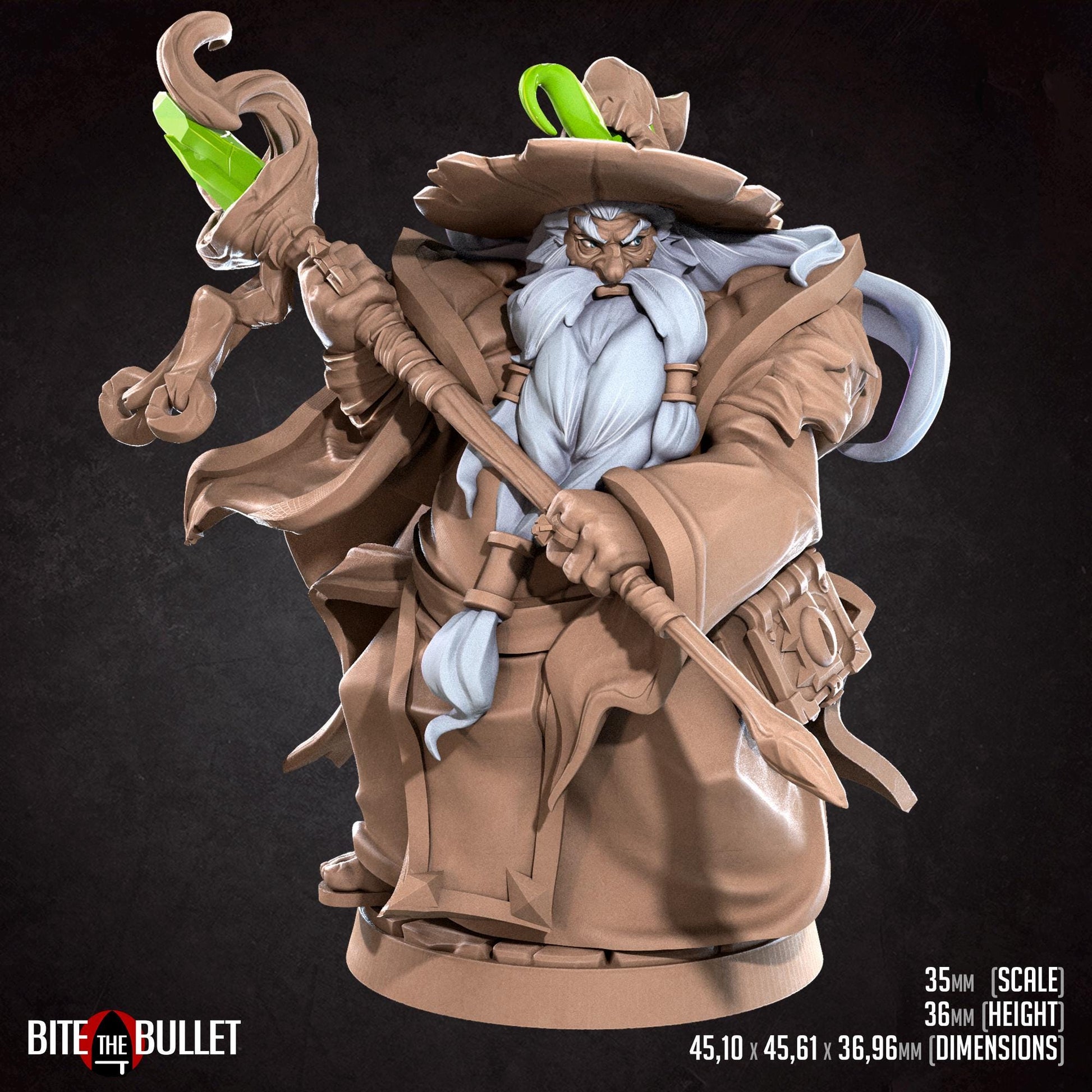 Myrmic Emrys, the Chunky Wizard Miniature | Bite the Bullet