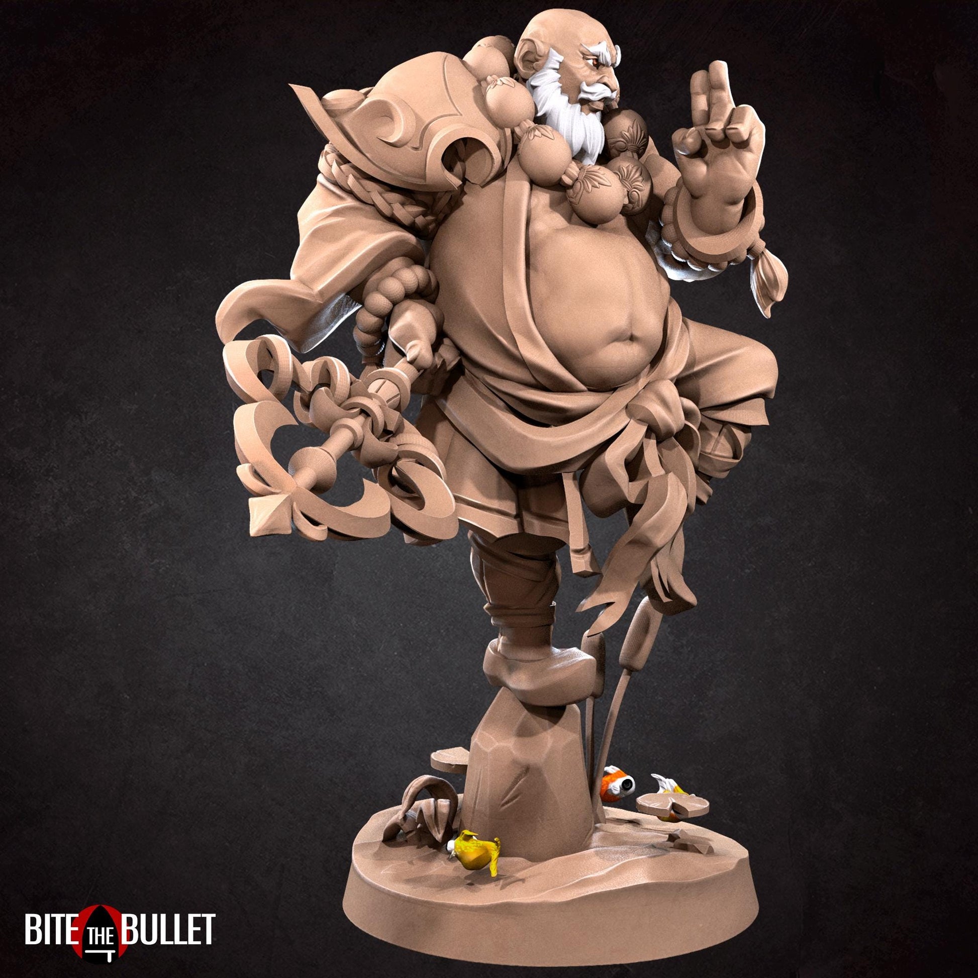 Bob Salot, the Chunky Monk Miniature | Bite the Bullet