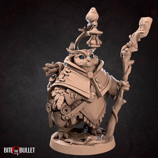 Owlfolk Forest Keeper Miniature | Bite the Bullet