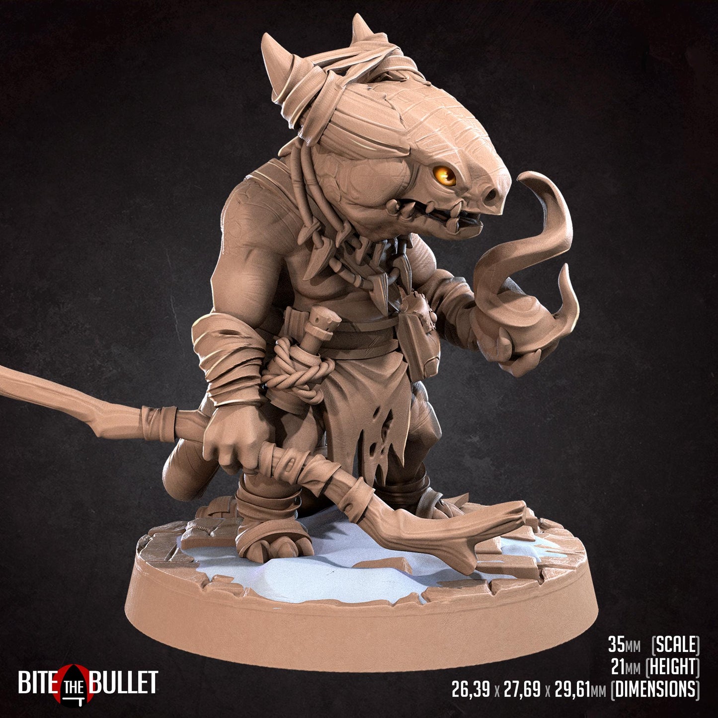 Kobold Sorcerer Miniature | Bite the Bullet