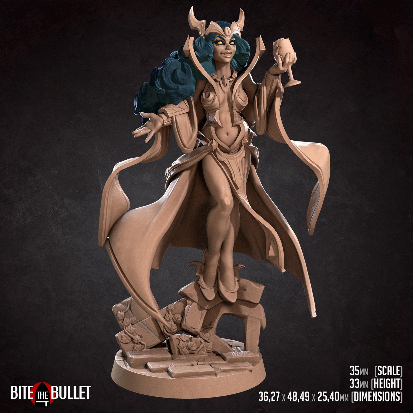 Vampire Sorceress Miniature | Bite the Bullet