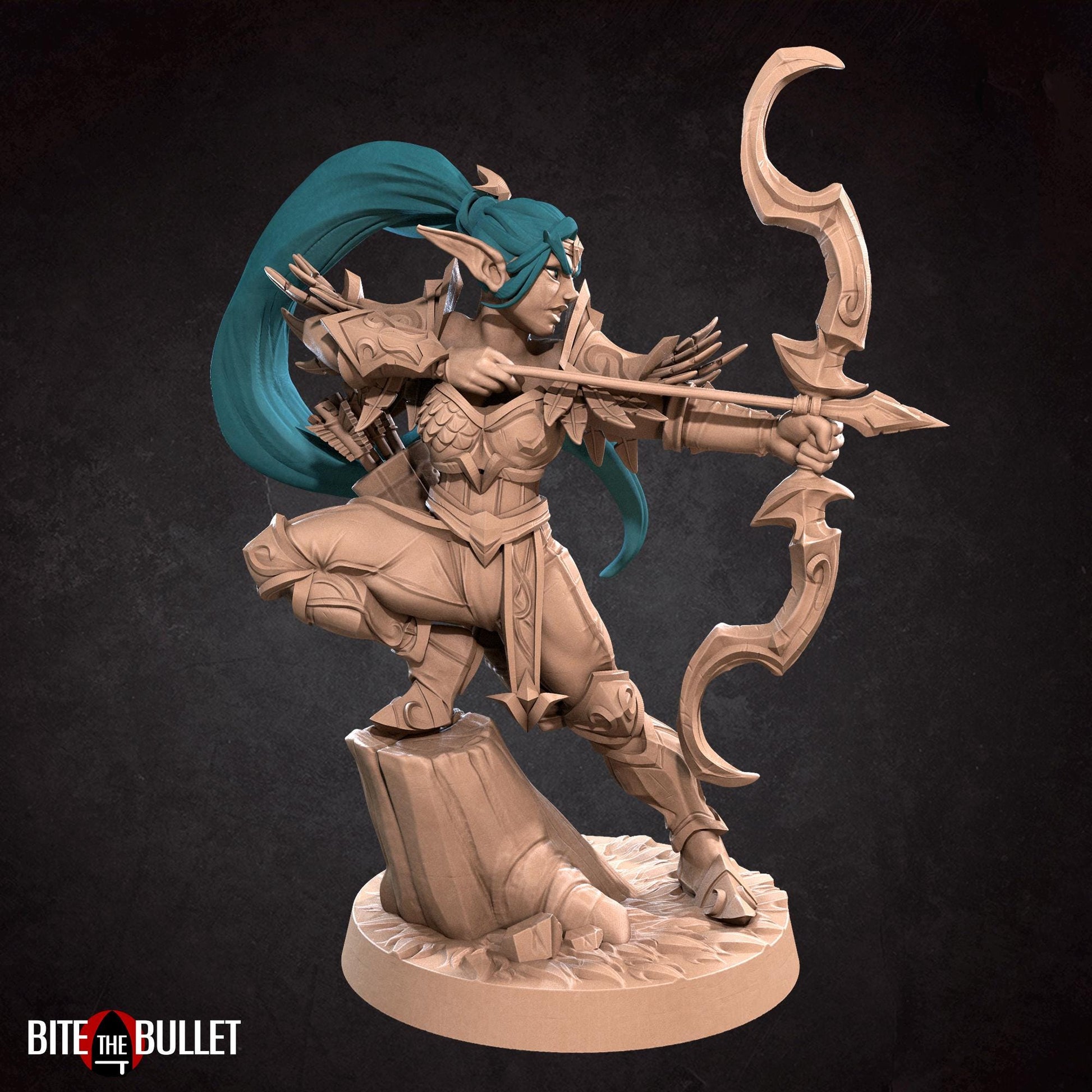 Alana, Elf Archer Miniature | Bite the Bullet