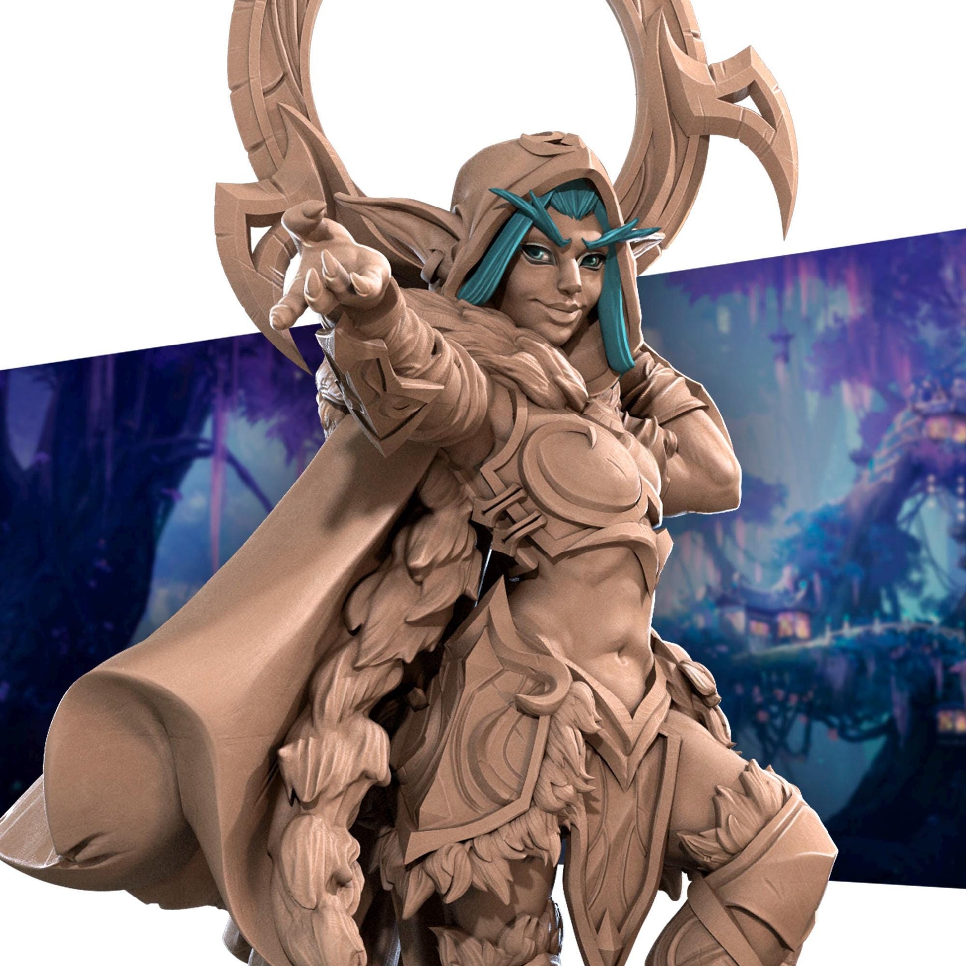 Eve, Elf Rogue Miniature | Bite the Bullet